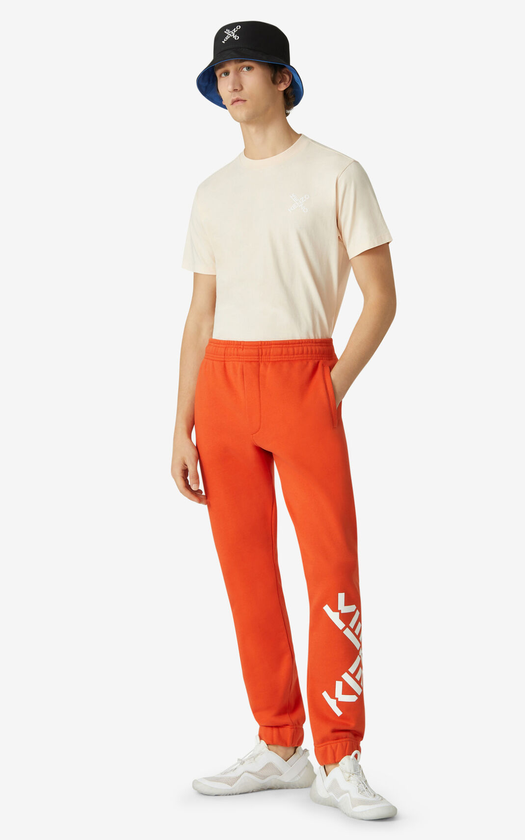 Jogging Kenzo Sport Big X Homme Orange Foncé | BCZI-65382